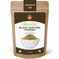 thumbnail image 1 of SPICY ORGANIC Black Mustard MGF3&nbsp;Powder - 16 oz - Finely Ground Mustard Seed for Rich Flavor - Ideal Dry Spice for Cooking & Seasoning - 100% USDA Certified Organic and Non-GMO, 1 of 3