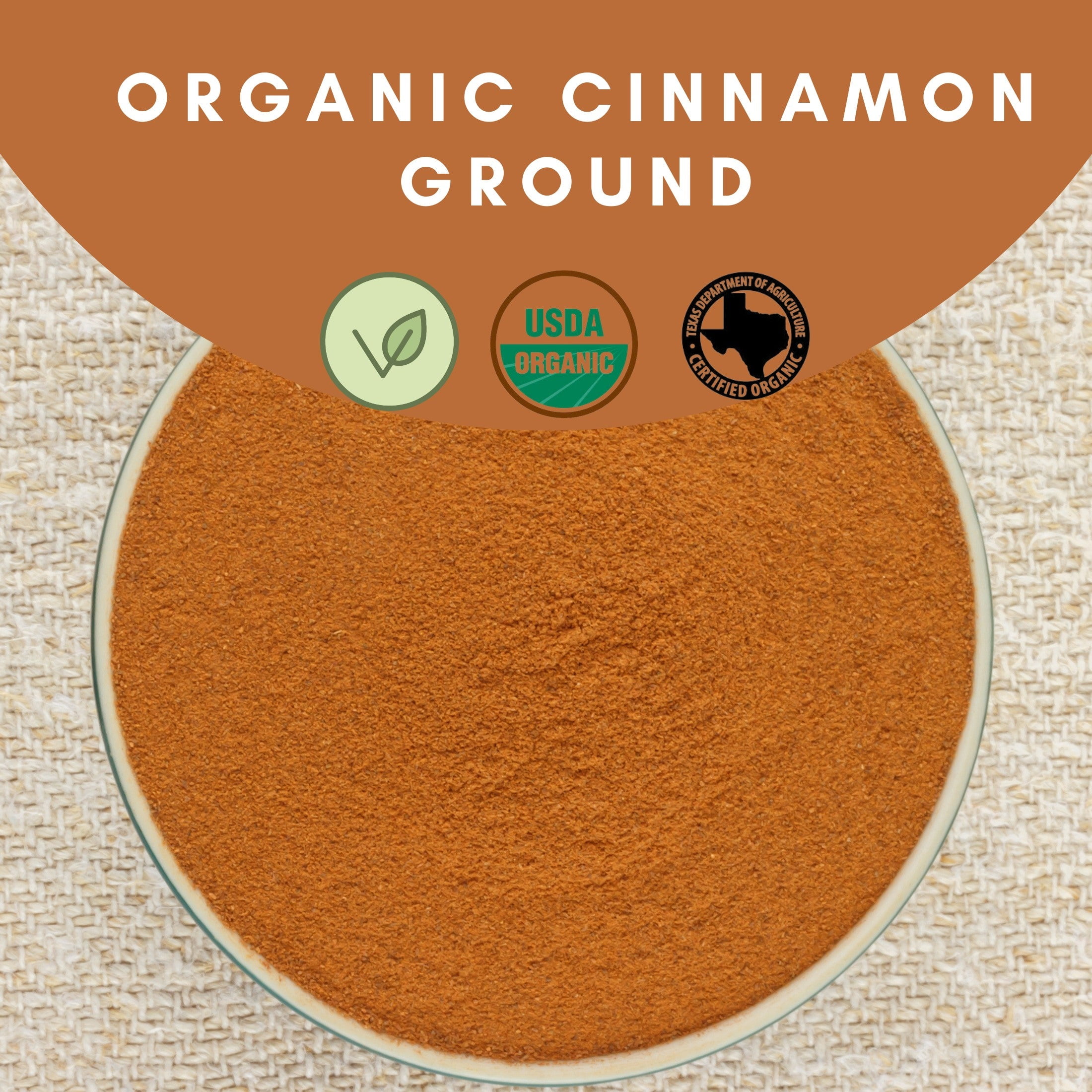 SPICY ORGANIC Cinnamon Ground - 100% Pure, Non-GMO, Gluten-Free, and Certified Organic, Perfect for Cooking, Baking, and Beverages, Natural Sweetener and Flavor Enhancer