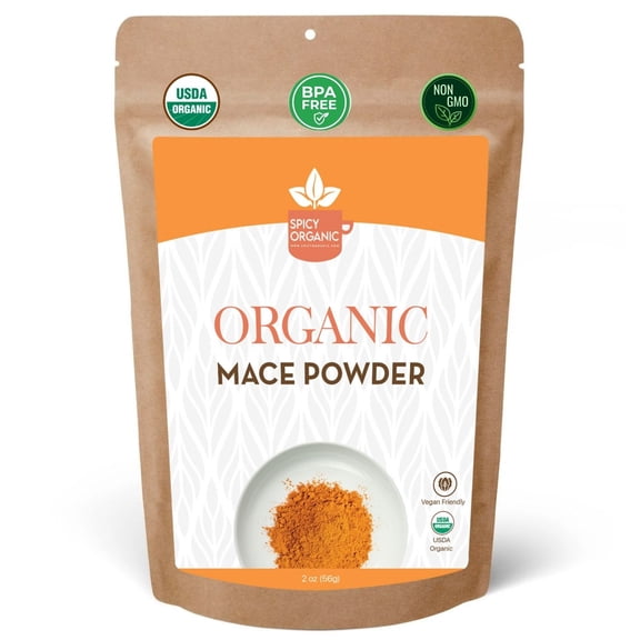 Spicy Organic Mace Spice Powder, 5 lb Bulk — USDA Certified Organic Ground Mace (Javitri) for Baking, Donuts, Curries & Spice Blends
