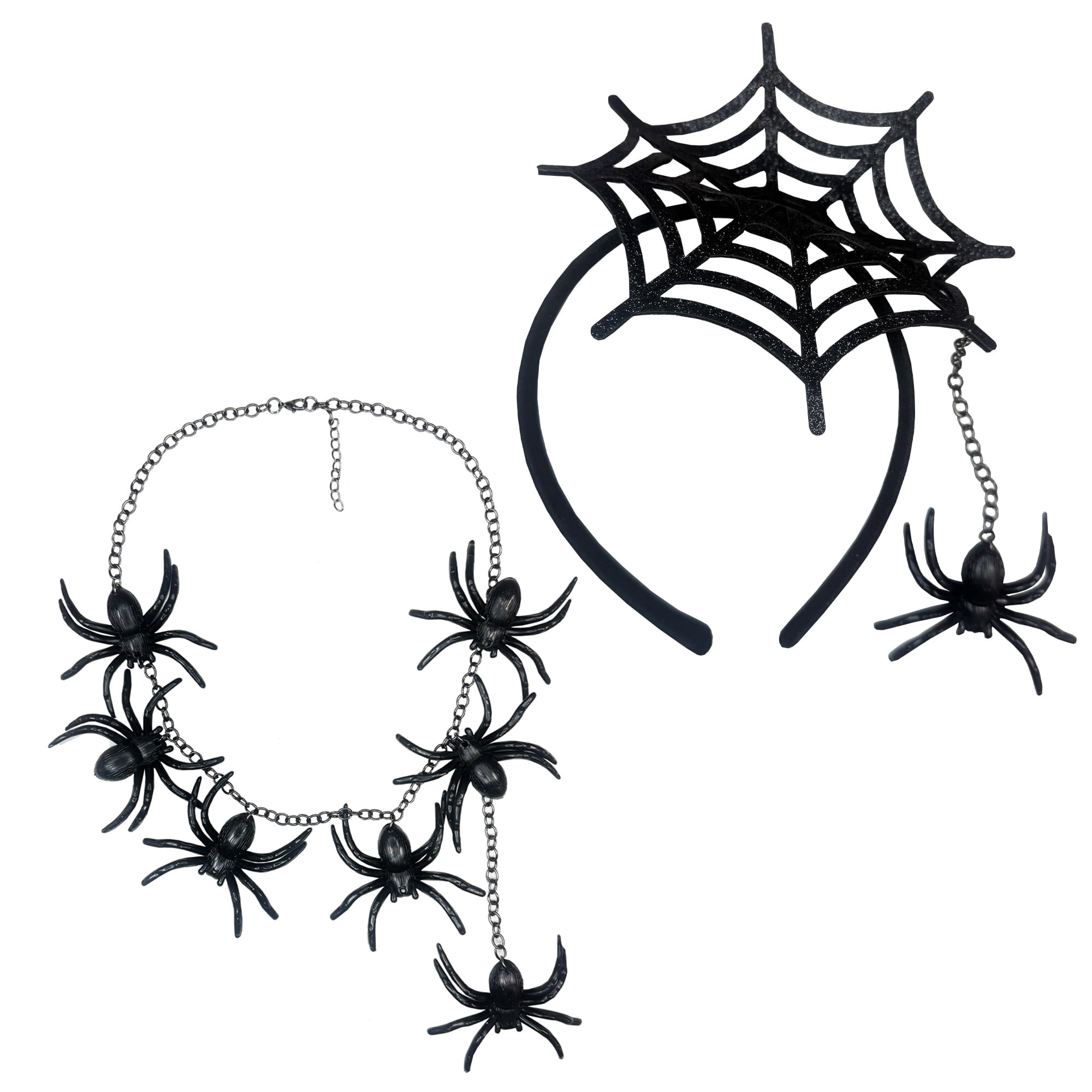 Spider Costume Accessory Kit for Adults, Black, 2 Pieces, Halloween by Way To Celebrate