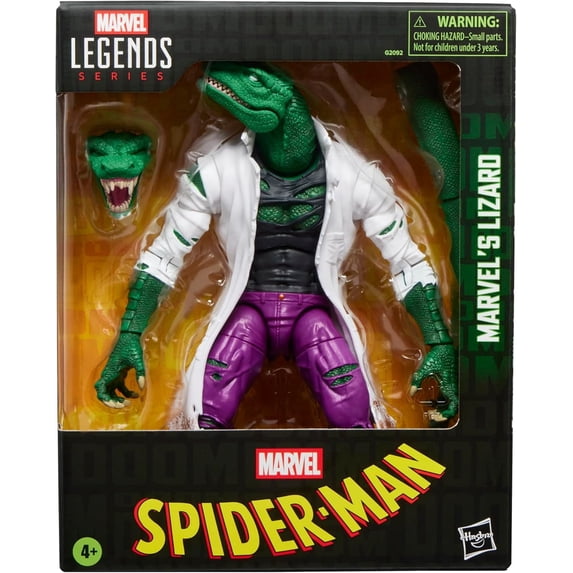 SPIDER-MAN Marvel Legends Series Lizard, Comics Collectible 6-Inch Scale Action Figure Exclusive