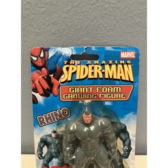 SPIDER-MAN SPIDERMAN MARVEL GIANT FOAM GROWING FIGURE 2008 RHINO RARE