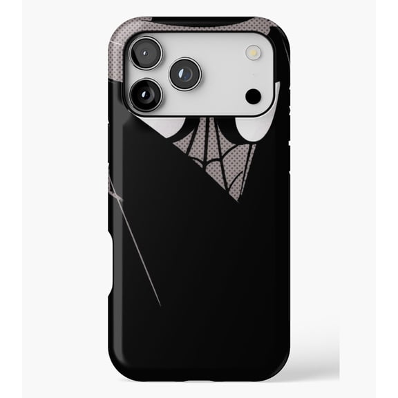 SPIDER NOIR M258, Case for iPhone 17/16/15/14/13/12/11 Pro Max – Stylish Unisex Protective Cover