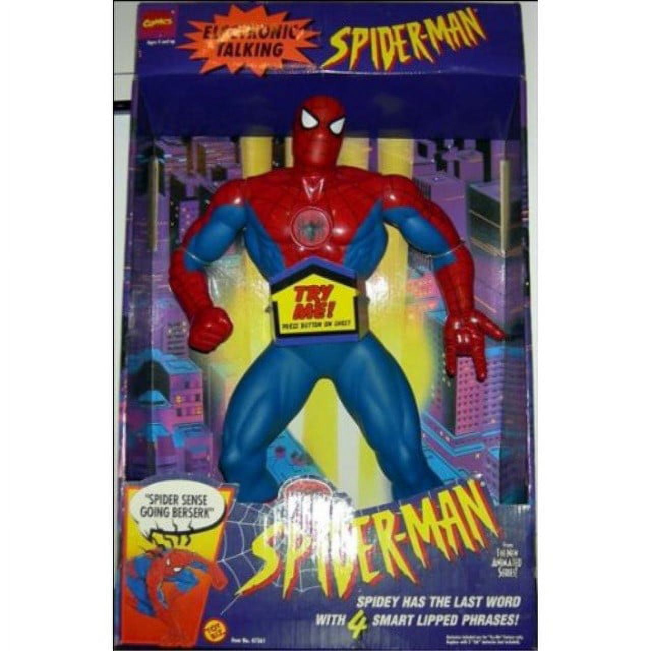 Talking best sale spiderman figure