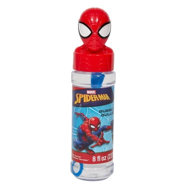 Little Kids Inc Spiderman 8 fl oz Bubble Solution with Sculpted Character Topper