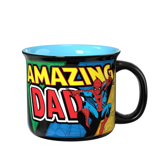 Zak Designs 16oz Spiderman Father's Day Ceramic Camper Mug