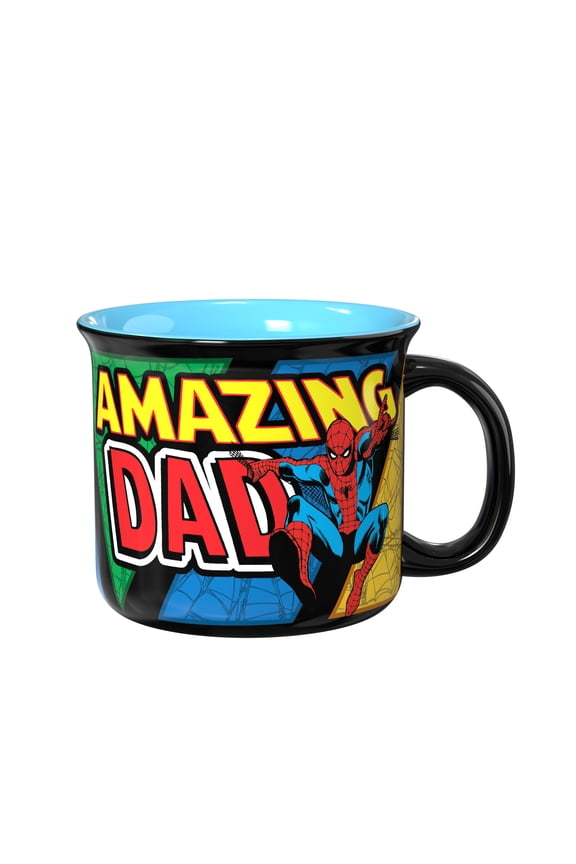 16oz Spiderman Father's Day Ceramic Camper Mug