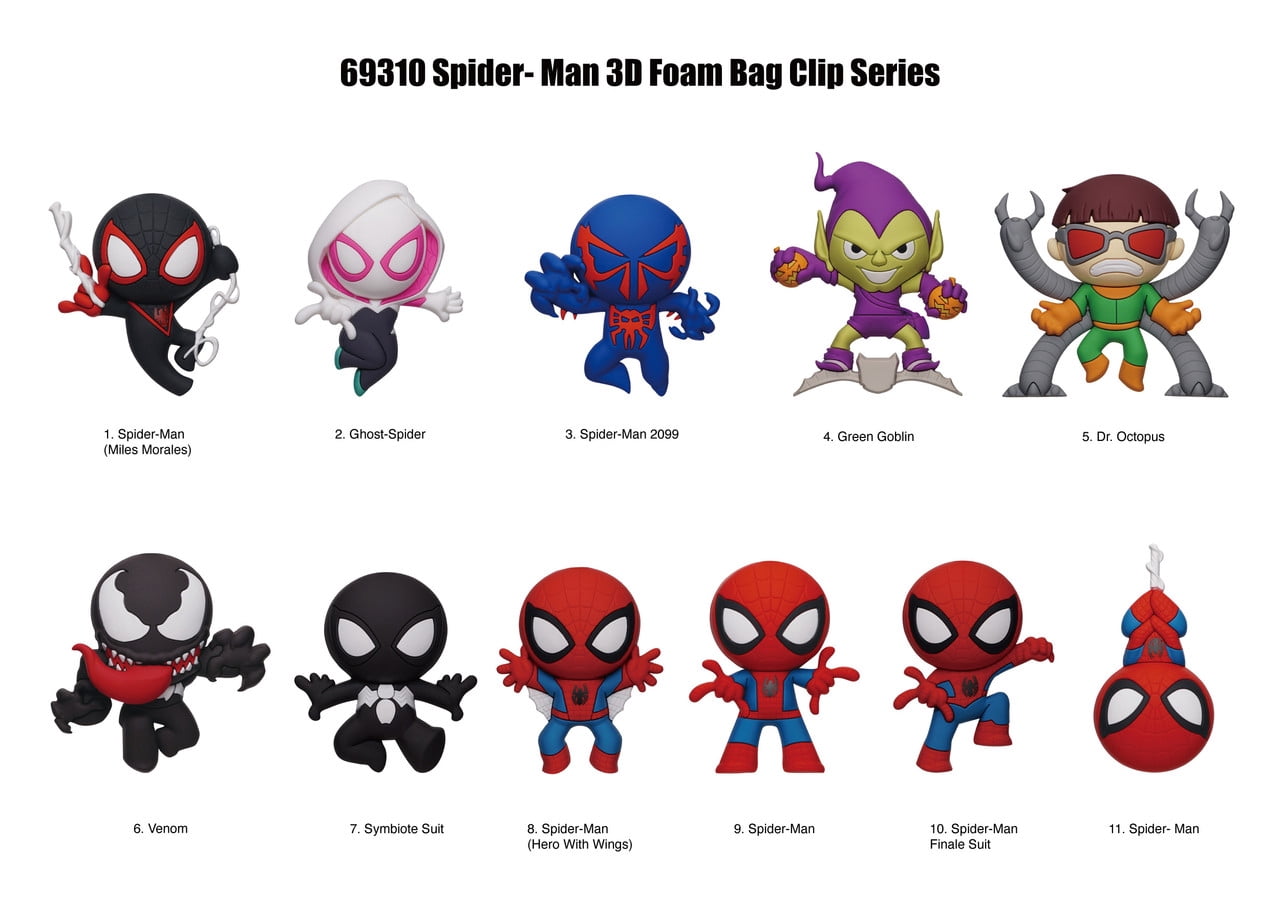 SPIDERMAN CLASSIC 3D Foam Bag Clip