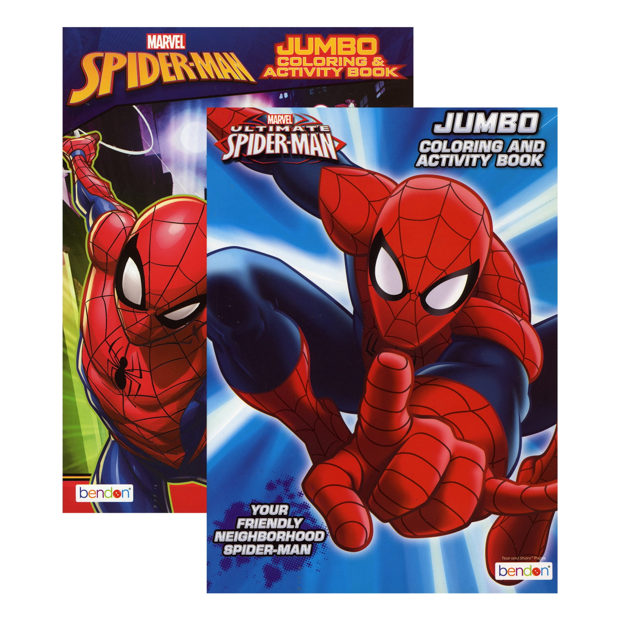 SPIDERMAN Coloring Book, 2 Title, Hero Workbook for Learning Drawing Coloring, 2-Pack - Walmart.com