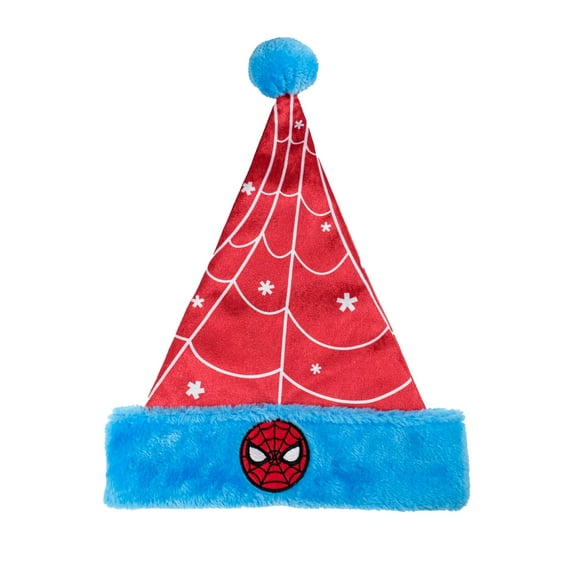 Spiderman Santa Hat, 16 inches Tall, Unisex, Red and Blue, by Ruz