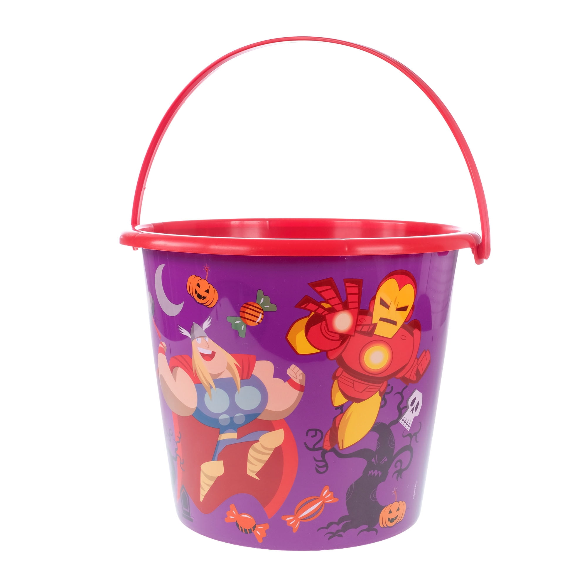Marvel Spider-Man Halloween Trick-or-Treat Pail with Character Art