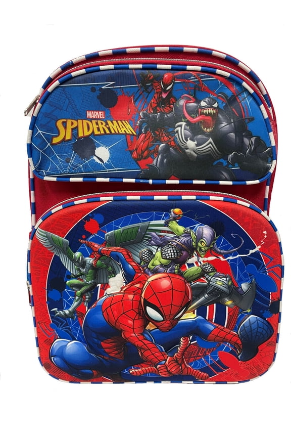 SPIDERMAN SCHOOL BACKPACK W/ 3D MOLDED FRONT POCKET