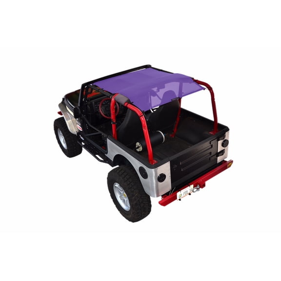 SPIDERWEBSHADE Jeep Wrangler Mesh Shade Top Sunshade UV Protection Accessory USA Made with 5 Year Warranty for Your TJ (1997-2006)