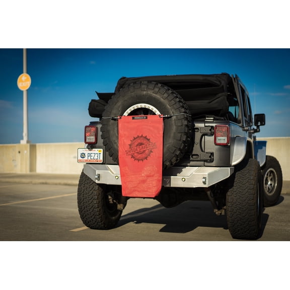 SPIDERWEBSHADE Jeep Wrangler Mesh TrailSac Exterior Storage Bag Accessory for Trail Gear or Trash USA Made with 5 Year Warranty