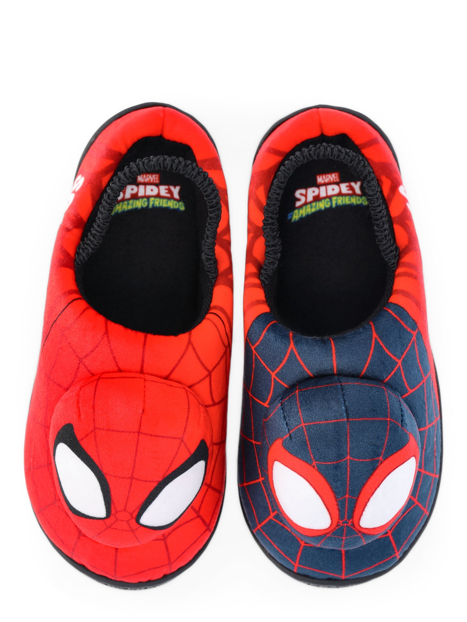 Spidey and Friends Toddler Boys' 3D Character Slippers with Back Strap