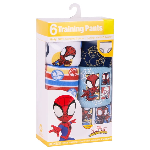 Character Toddler Boy Training Pants, 6 - Pack, Sizes 2T-3T