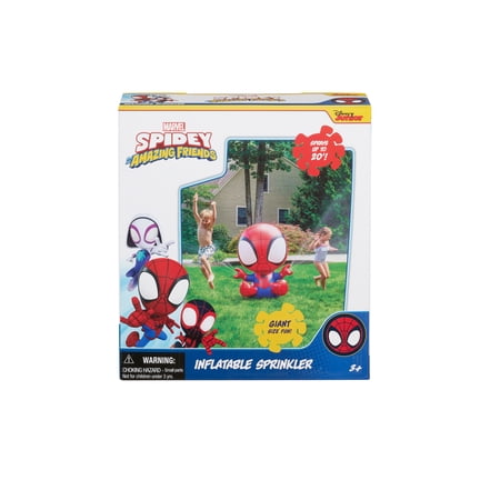 Little Kids Inc. Spidey & His Amazing Friends Inflatable 4' Sprinkler