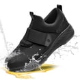 thumbnail image 1 of SPIEZ® Unisex Slip Resistant Shoes, Durable Rubber Outsole Non Slip Sneakers，Waterproof Oilproof Work Shoes for Server|Nurse|Chef-Black,Size 13 Women/11.5 Men, 1 of 13