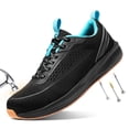 thumbnail image 1 of SPIEZ® Men’s Composite Toe Safety Shoes, Non Slip Puncture Resistant Outdoor Work Sneakers,Black Blue Size 8.5, 1 of 10