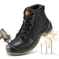 thumbnail image 1 of SPIEZ Men's Steel Toe Work Boots – Puncture-Proof, Non-Slip Safety Boots for Industrial, Construction, Hiking, Tactical, and Outdoor Use,Black Size 10, 1 of 11