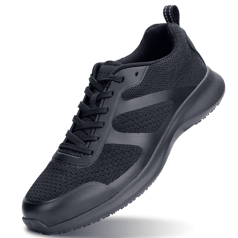 SPIEZ Non Slip Work Shoes SRC Certification Slip Resistant Shoes for Men Super Breathable Lightweight Food Service Shoes Black Walmart
