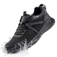 SPIEZ Women’s Slip Resistant Work Shoes – Waterproof, Oilproof, Breathable Non-Slip Sneakers for Chef, Food Service, Restaurant, and Nursing – Black, Size 8