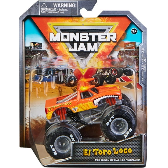 Monster Jam, Official El Toro Loco Monster Truck, Die-Cast Vehicle, True Heavy Metal Series, 1:64 Scale, Kids Gift for Boys & Girls Ages 3 and up