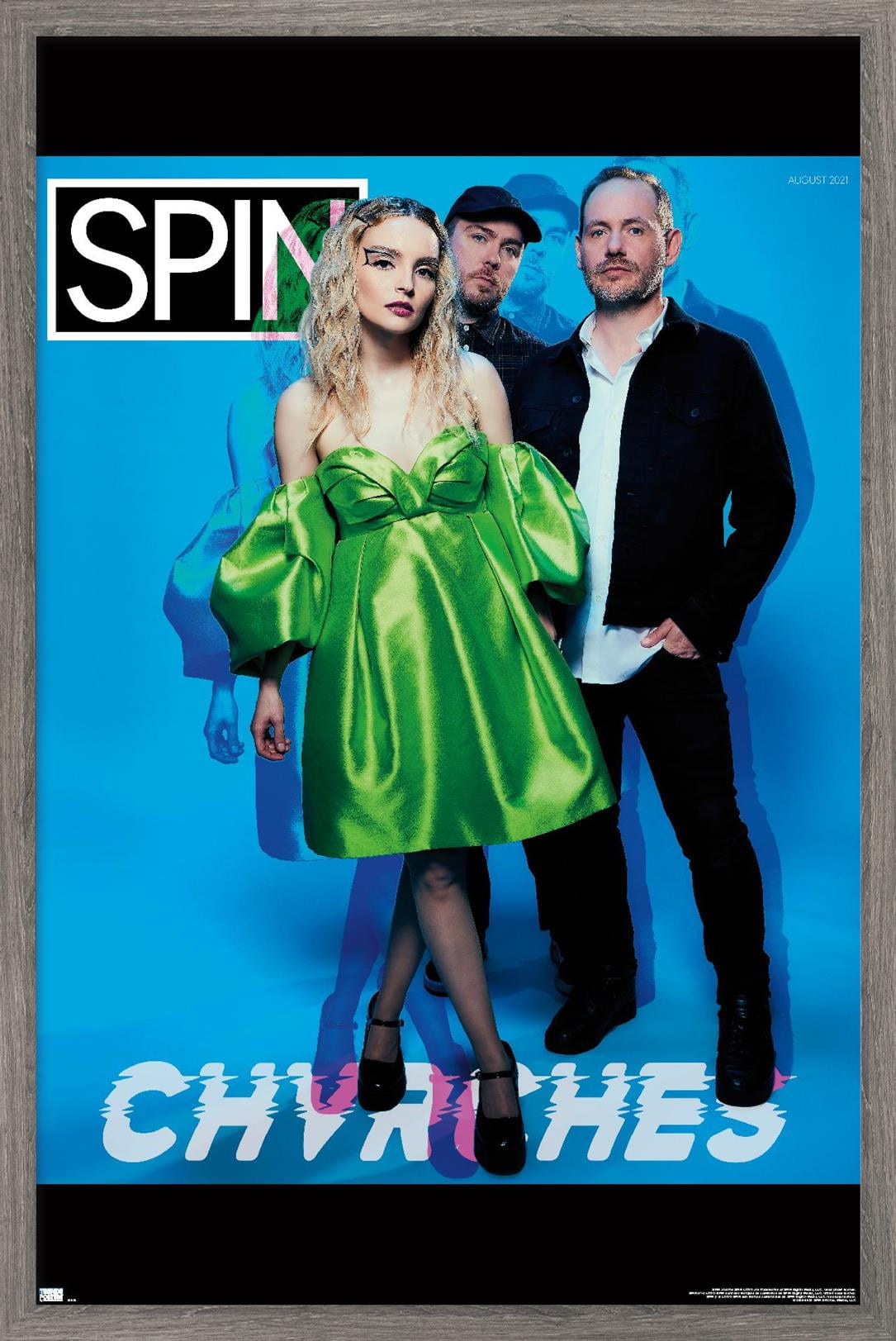 SPIN Magazine - CHVRCHES 21 Wall Poster, 14.725" x 22.375" Framed