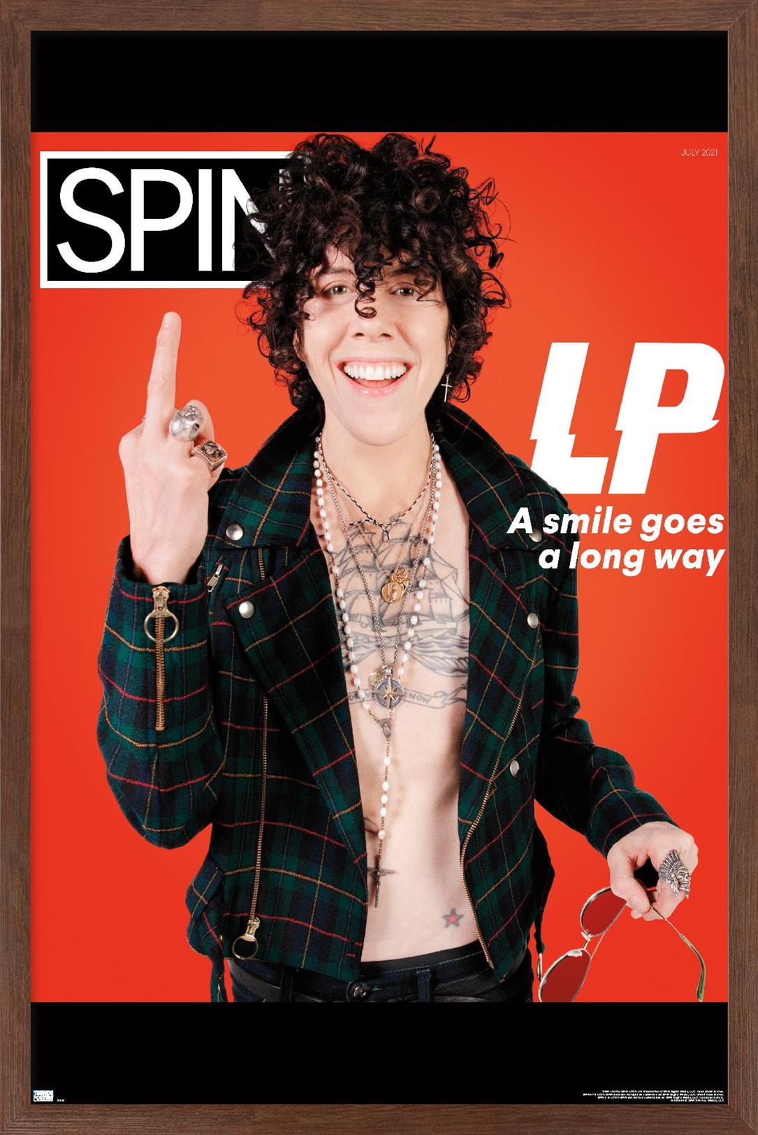 SPIN Magazine - LP 21 Wall Poster, 14.725" x 22.375" Framed