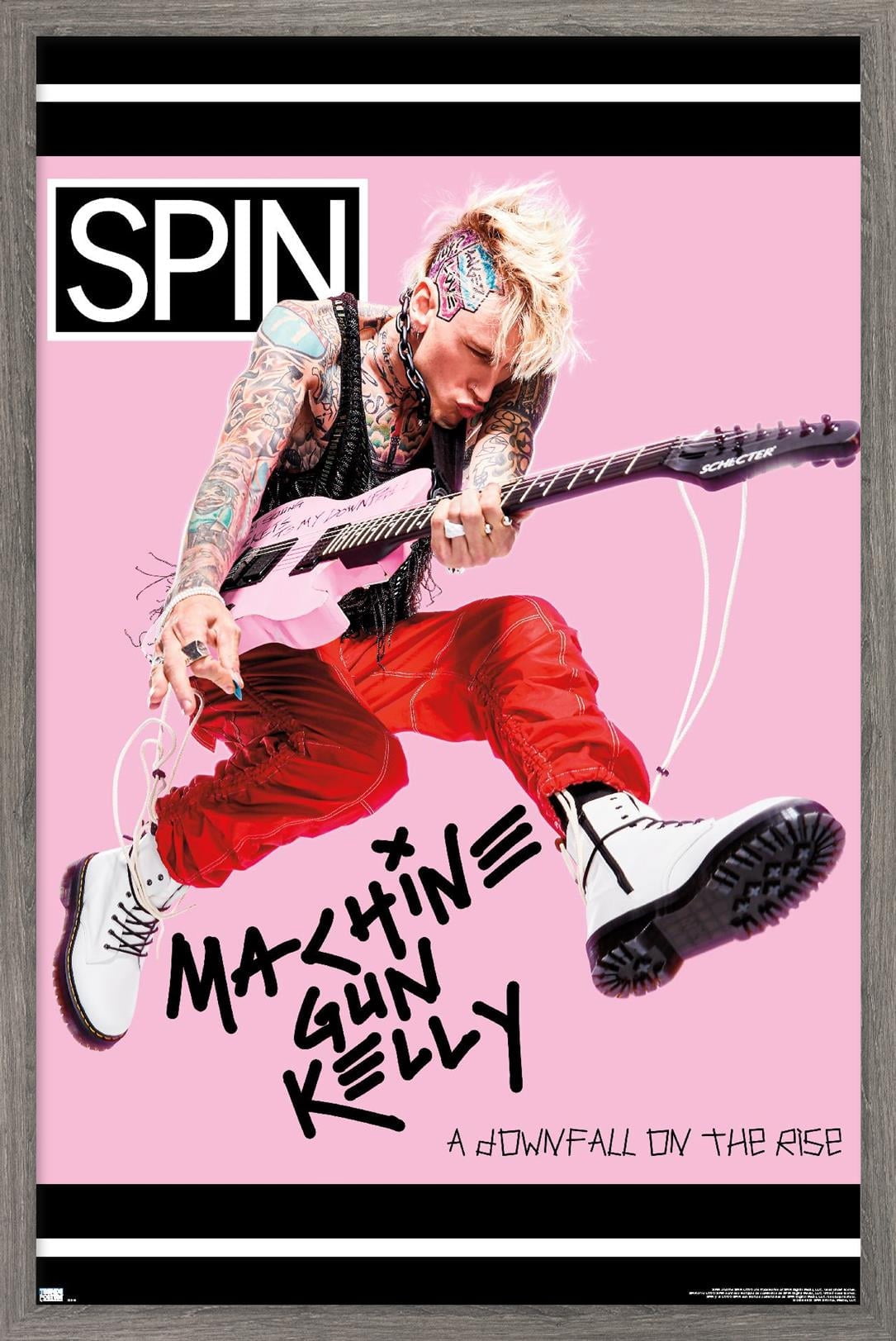 SPIN Magazine - Machine Gun Kelly 20 Wall Poster, 14.725" x 22.375" Framed