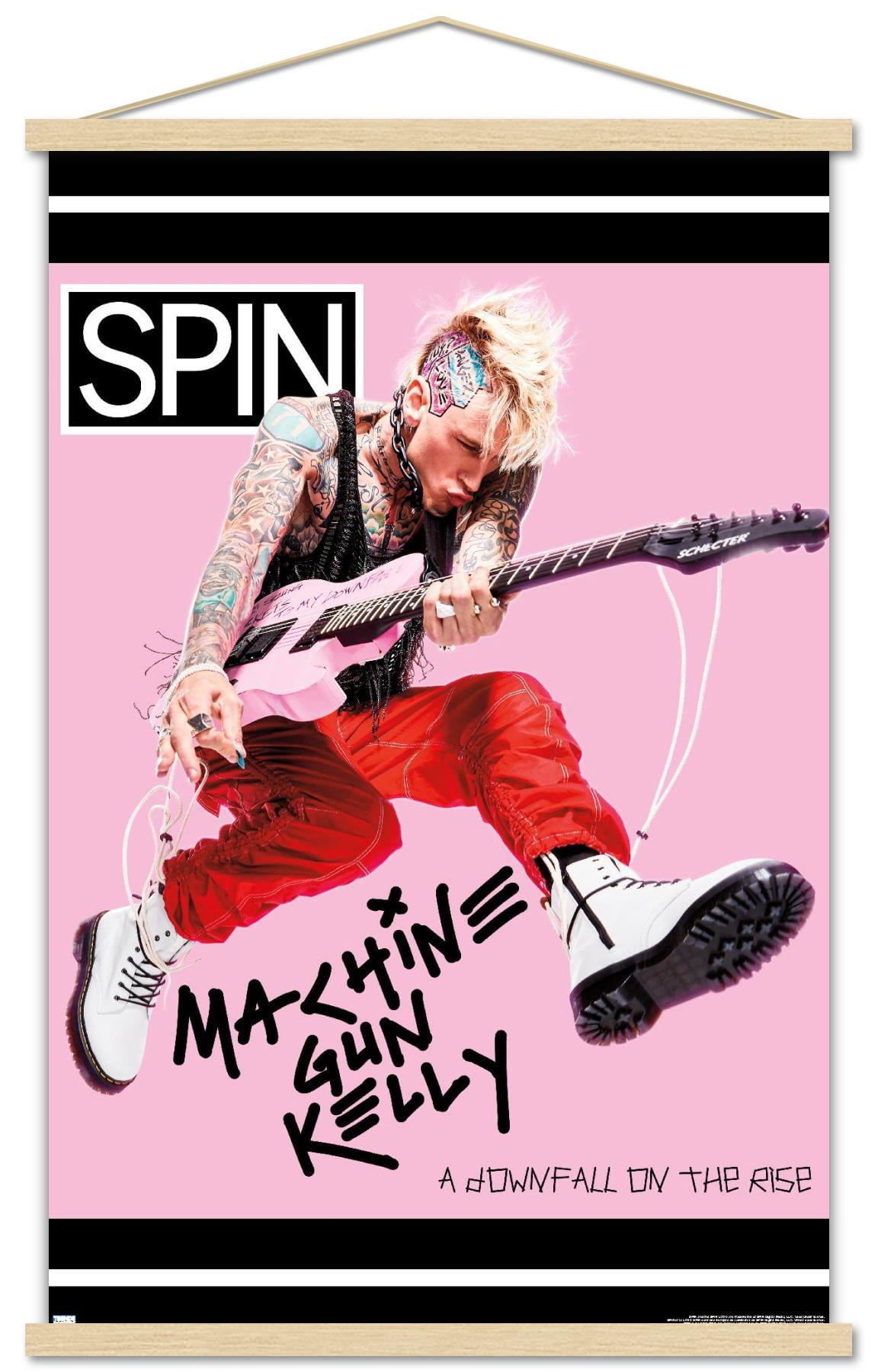 SPIN Magazine - Machine Gun Kelly 20 Wall Poster with Magnetic Frame, 22.375" x 34"