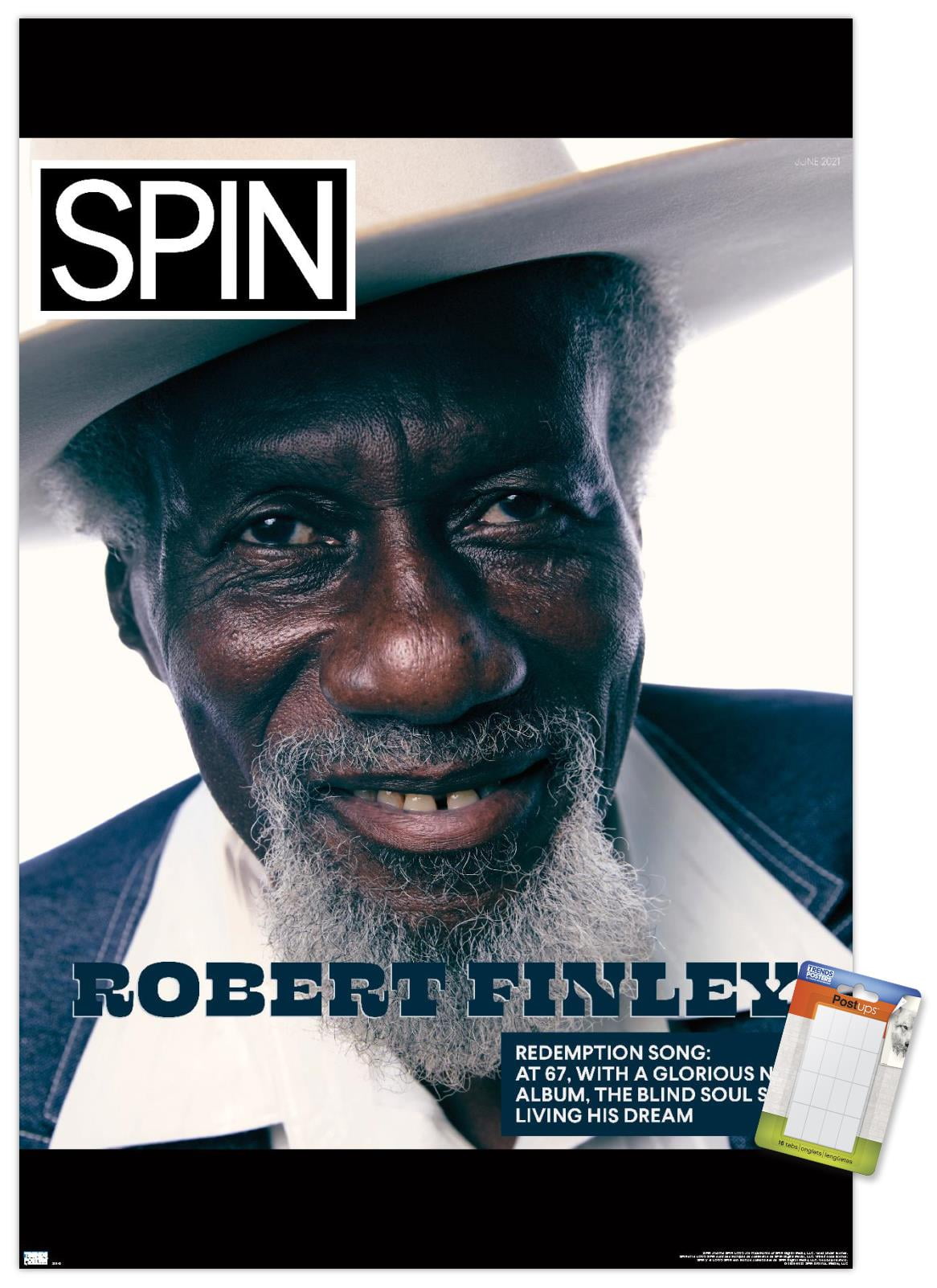 SPIN Magazine - Robert Finley 21 Wall Poster, 14.725" x 22.375"