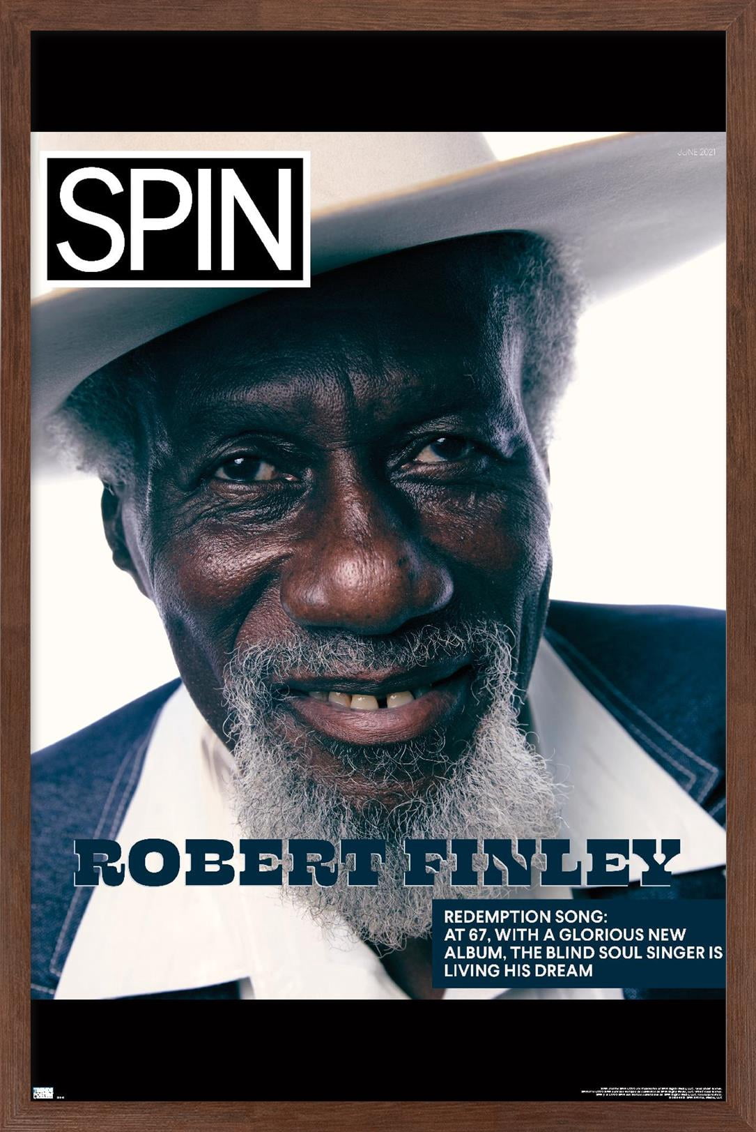 SPIN Magazine - Robert Finley 21 Wall Poster, 22.375" x 34" Framed