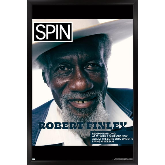 SPIN Magazine - Robert Finley 21 Wall Poster, 22.375" x 34" Framed