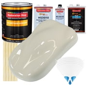 SPINNAKER White Gallon URETHANE BASECOAT CLEARCOAT Car Auto Paint SLOW Kit