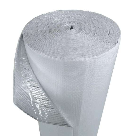 SPIRAL PIPE WRAP 12X10 Double Bubble White Reflective Foil Insulation R8