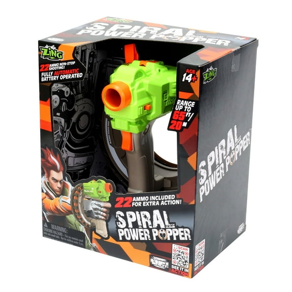 Zing Spiral Power Popper 22-Round Electric Blaster