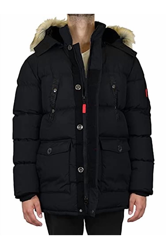 MEN'S ASCENDER HEAVYWEIGHT PARKA JACKET SIZE M - BLACK