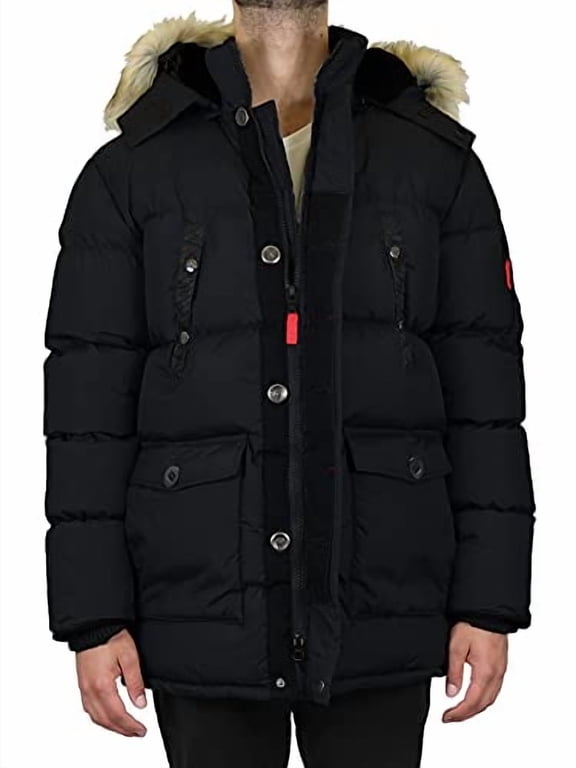 MEN'S ASCENDER HEAVYWEIGHT PARKA JACKET SIZE M - BLACK