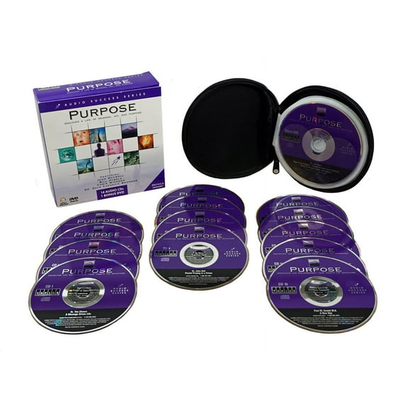 SPIRITUAL PURPOSE 14 Audio CD Set (John Maxwell, Bill Hybels, Chris Widener, Dale Carnegie Bronner & More)