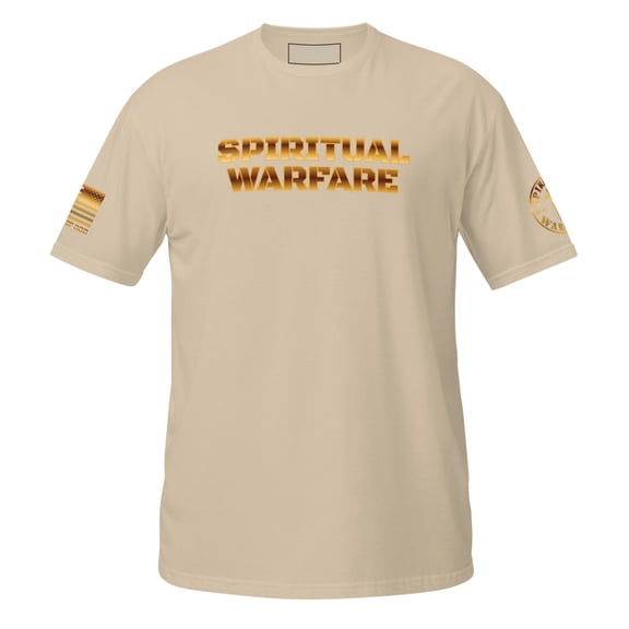 SPIRITUAL WARFARE Unisex T-Shirt (Sand, S)