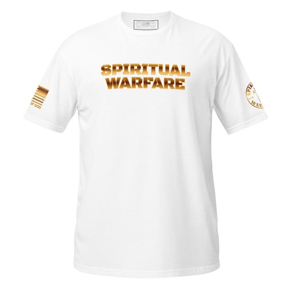SPIRITUAL WARFARE Unisex T-Shirt (White, S)