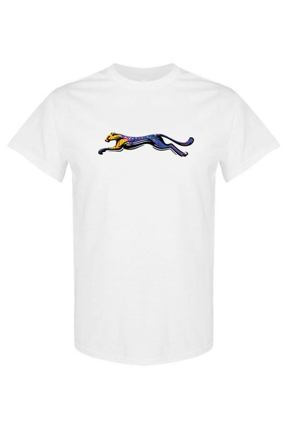Mens Graphic Tee - Leaping Puma - Regular Fit 100% Cotton