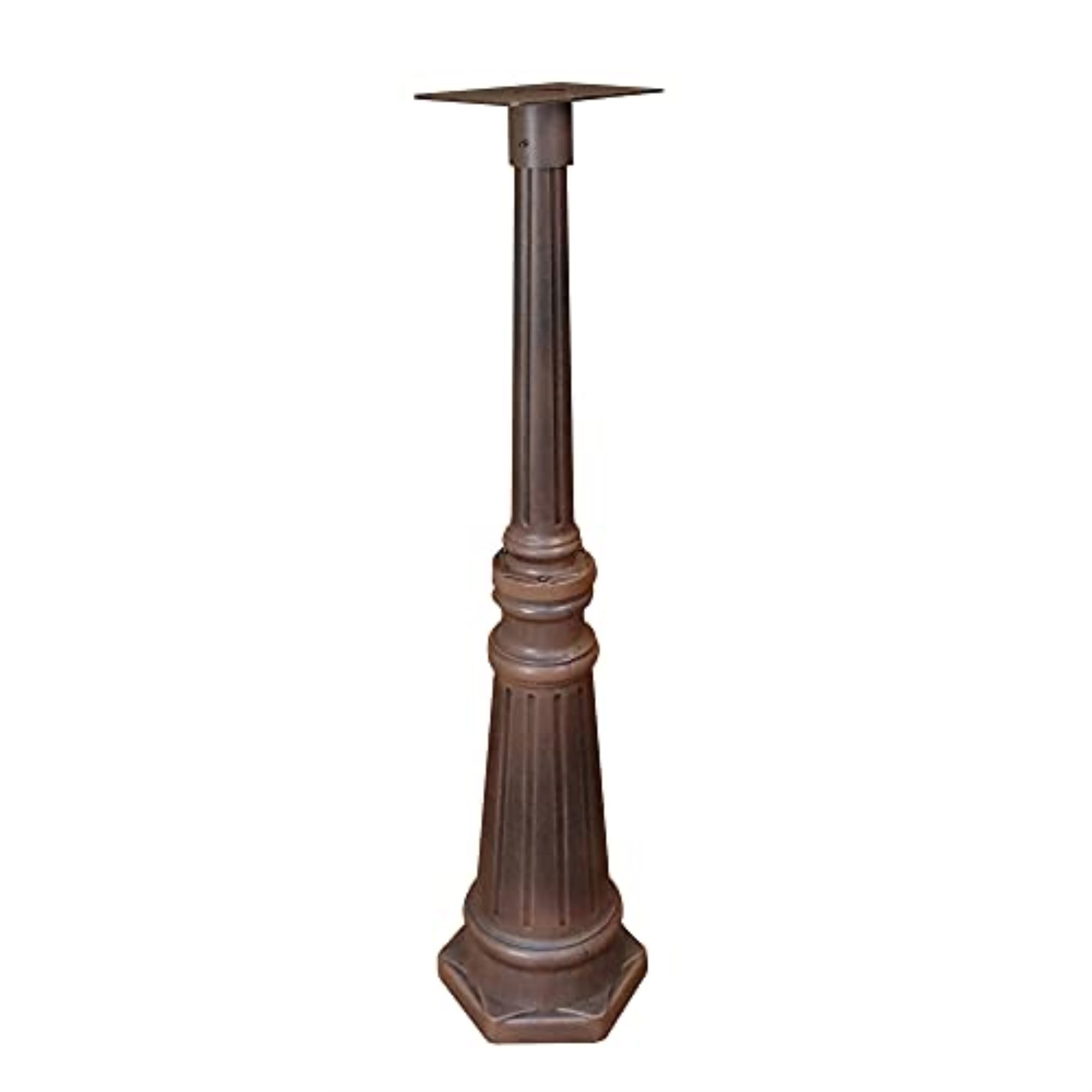 Special Lite Products Tacoma Surface Mount Mailbox Post with Base Decorative Aluminum Top Mounting