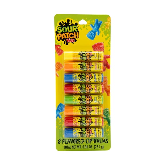 Sour Patch Kids Lip Balm, 8 Pack, Multiple Flavors