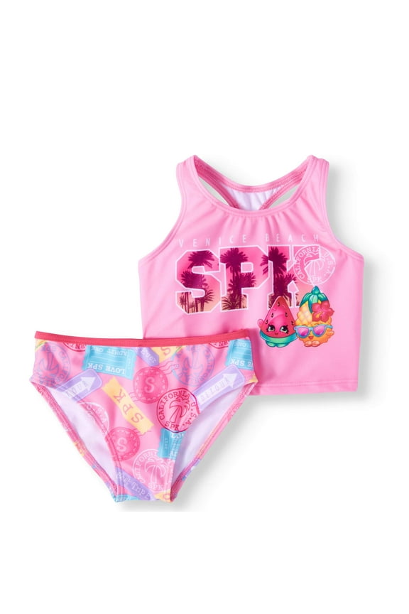 SPK Graphic Bikini Swimsuit (Little Girls & Big Girls)