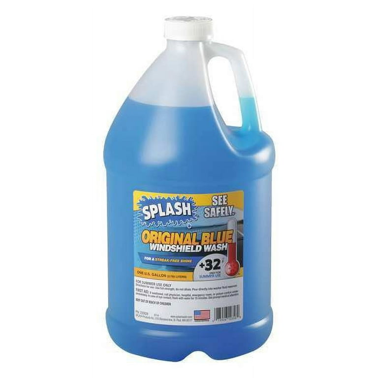 Splash® Windshield Washer Fluid +32°F - 1 Gallon Bottle S-24707 - Uline