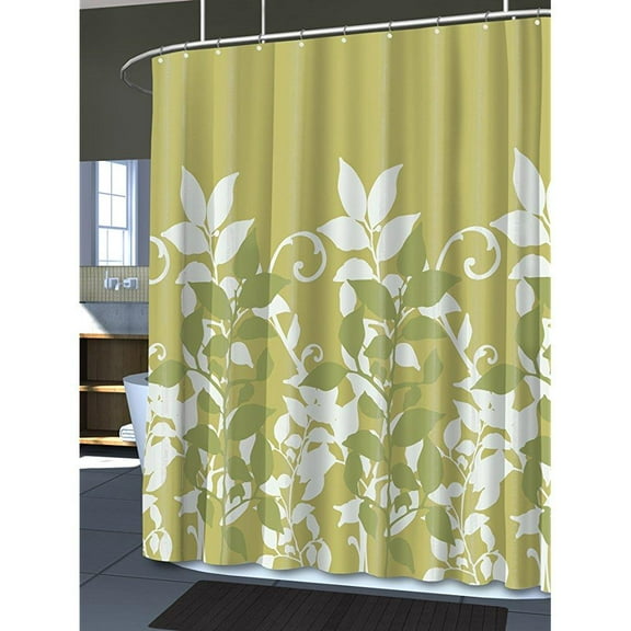 SPLASH Home Shower Curtain, 70 by 72-Inch, Sprout