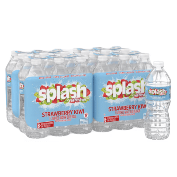 SPLASH Refresher Strawberry Kiwi Flavored Water 16.9oz 24 Pack