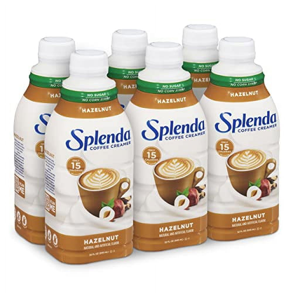 SPLENDA Sugar Free, Low Calorie Hazelnut Coffee Creamer. 32 Fl Oz (Pack